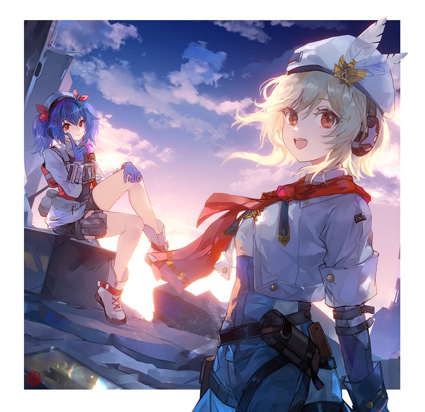 nagant revolver, colphne, and nagant (girls' frontline and 1 more) drawn by xuedaixun