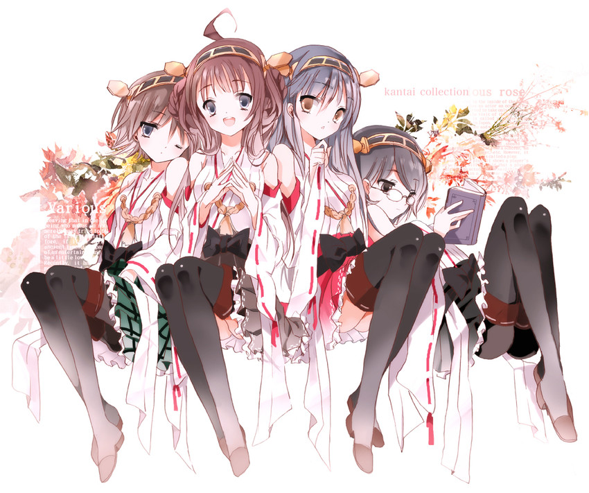 kongou, haruna, hiei, and kirishima (kantai collection) drawn by cierra_(ra-bit)
