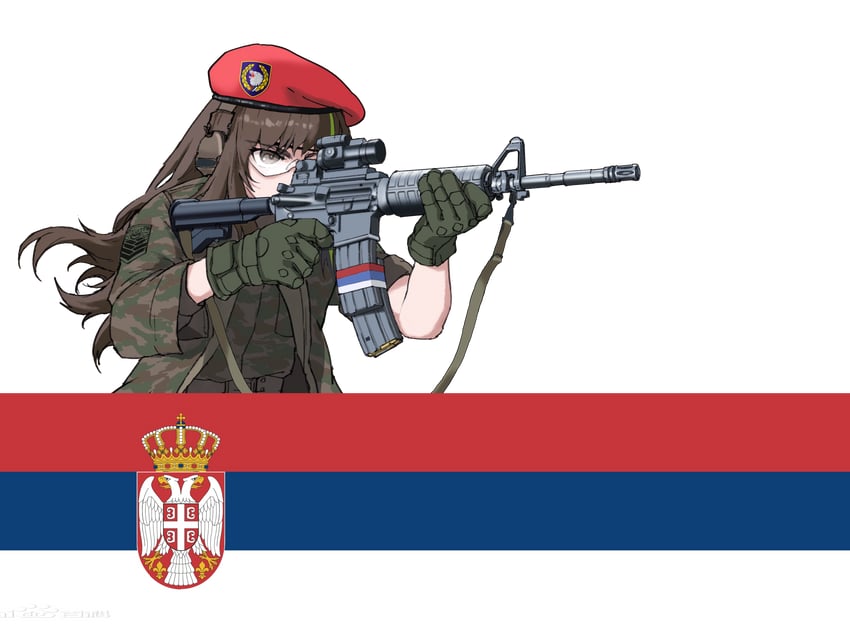 m4a1 (girls' frontline and 1 more) drawn by shuten_(project_sky)
