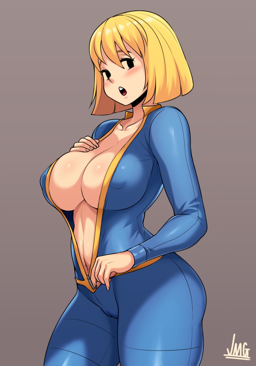 vault girl (fallout and 1 more) drawn by jmg