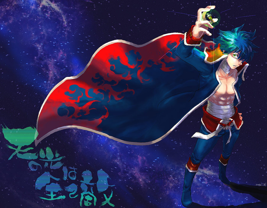 simon and garlock simon (tengen toppa gurren lagann) drawn by makishi_yaichi