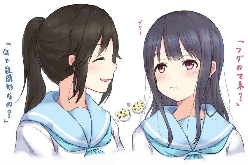 yoroizuka mizore and kasaki nozomi (hibike! euphonium and 1 more) drawn by yotsushi