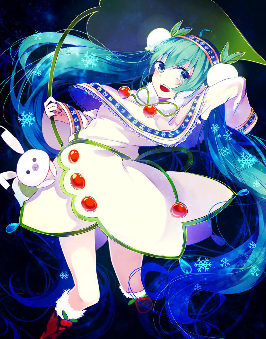 hatsune miku, yuki miku, and rabbit yukine (vocaloid) drawn by hiroimu