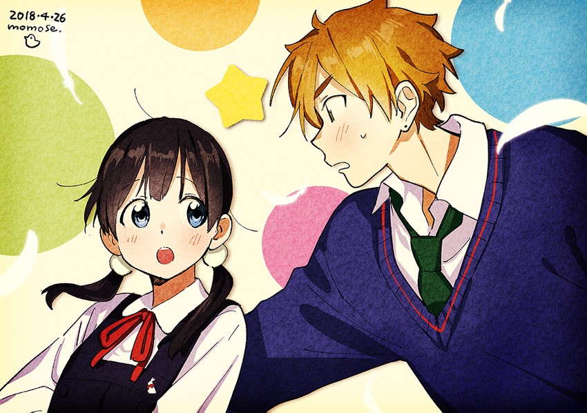 kitashirakawa tamako and ooji mochizou (tamako market and 1 more) drawn by momose_(oqo)