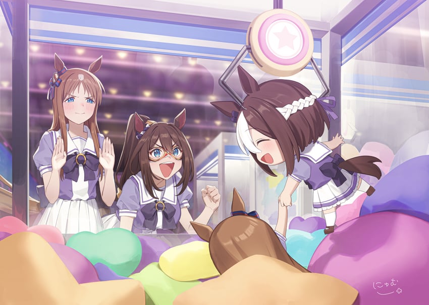 special week, grass wonder, and el condor pasa (umamusume) drawn by nyum
