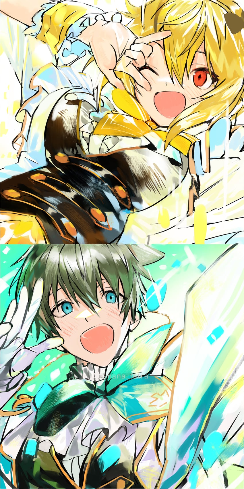 ibuki tsubasa and kashiwagi tsubasa (idolmaster and 2 more) drawn by nana_tetra