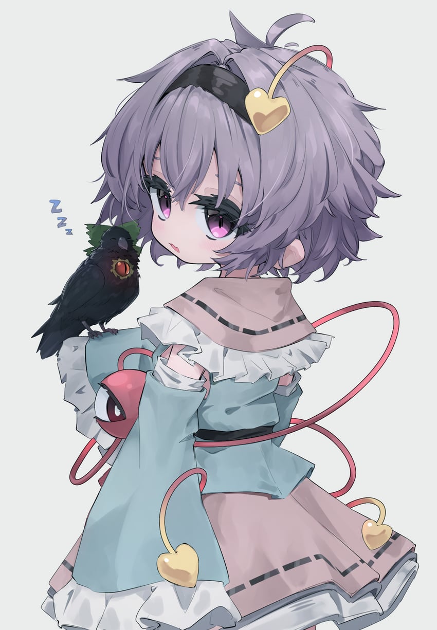 komeiji satori and reiuji utsuho (touhou) drawn by mr.turtle_head