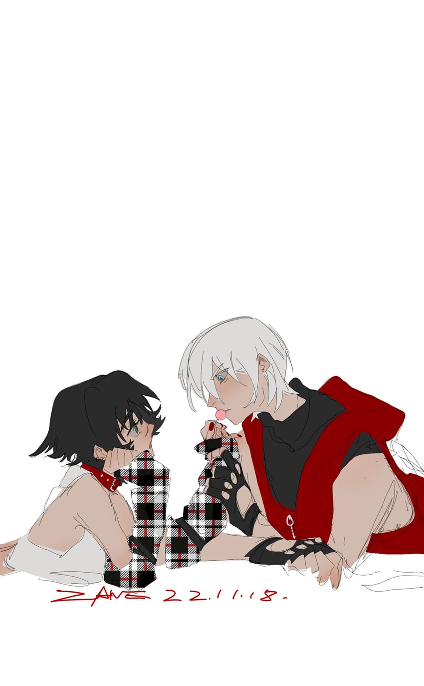 dante and lady (devil may cry) drawn by xue_orhsueh