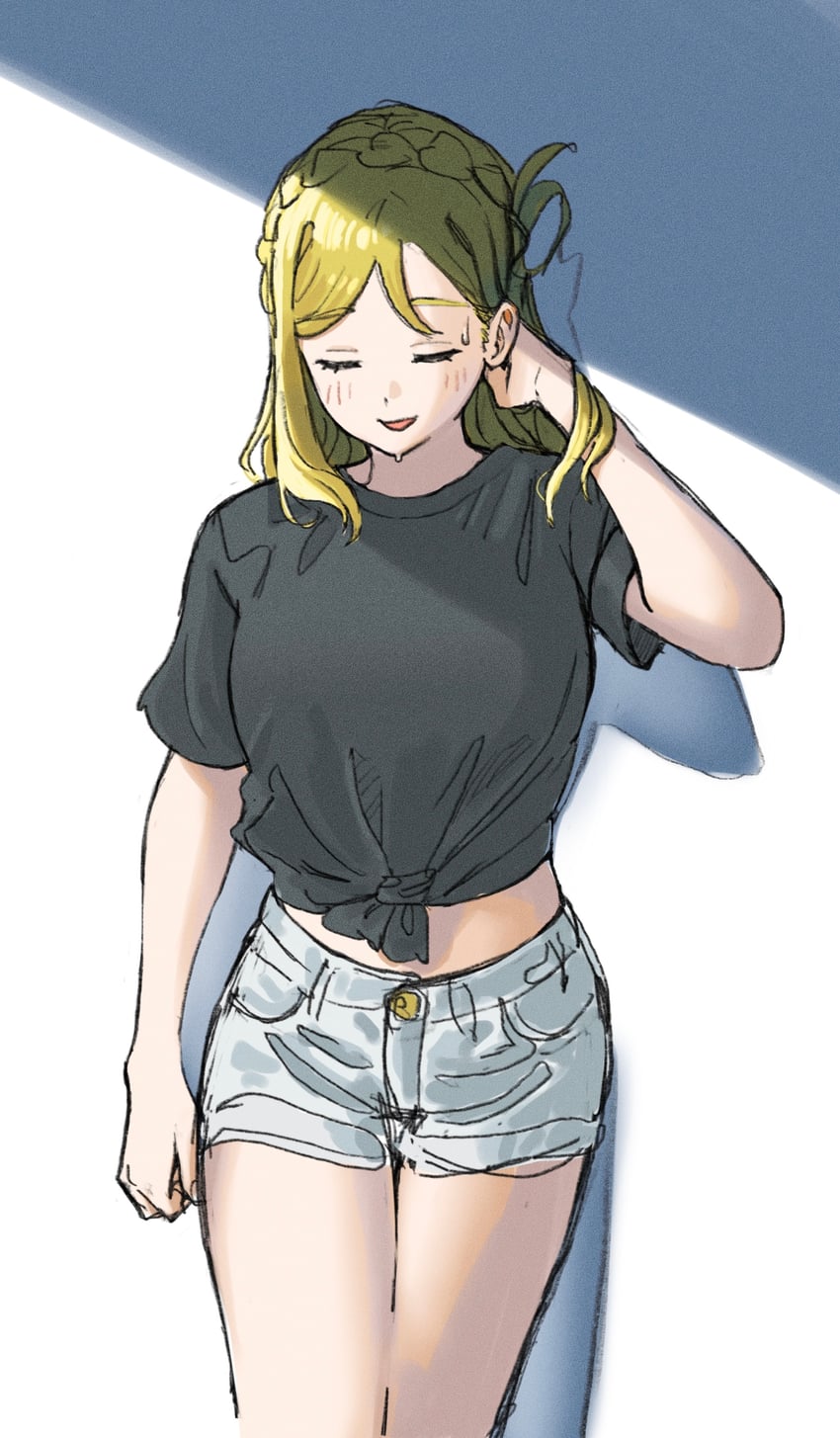 ohara mari (love live! and 1 more) drawn by dunchy