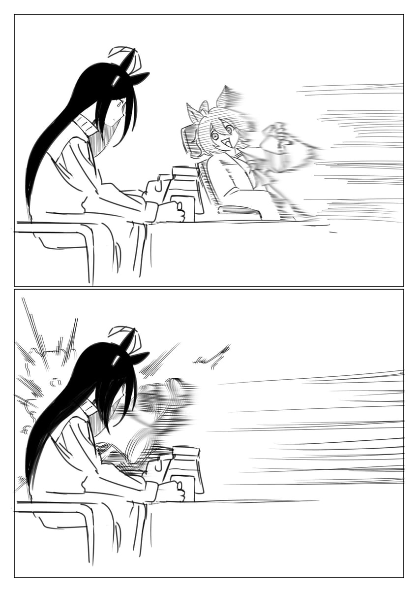 agnes tachyon and manhattan cafe (umamusume and 1 more) drawn by kedama_(touhou0514)