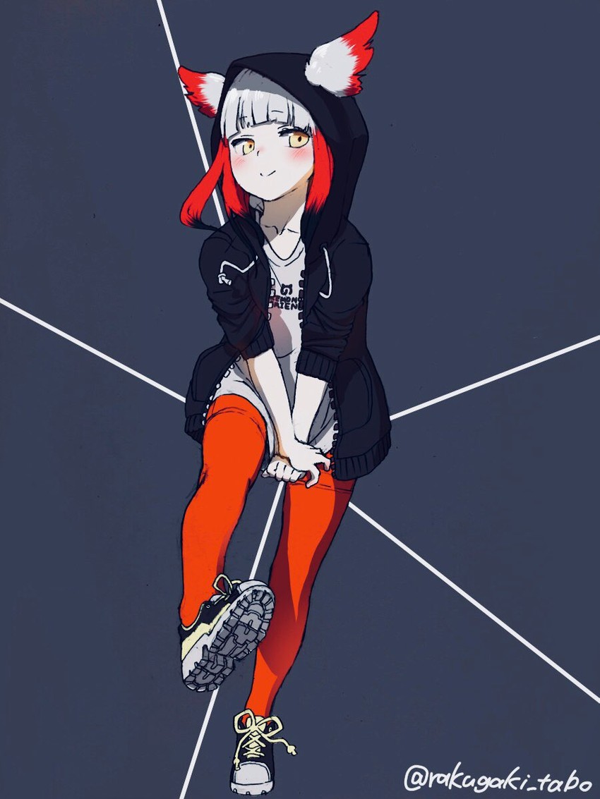 japanese crested ibis (kemono friends) drawn by turbo_engine_(rakugaki_tabo)