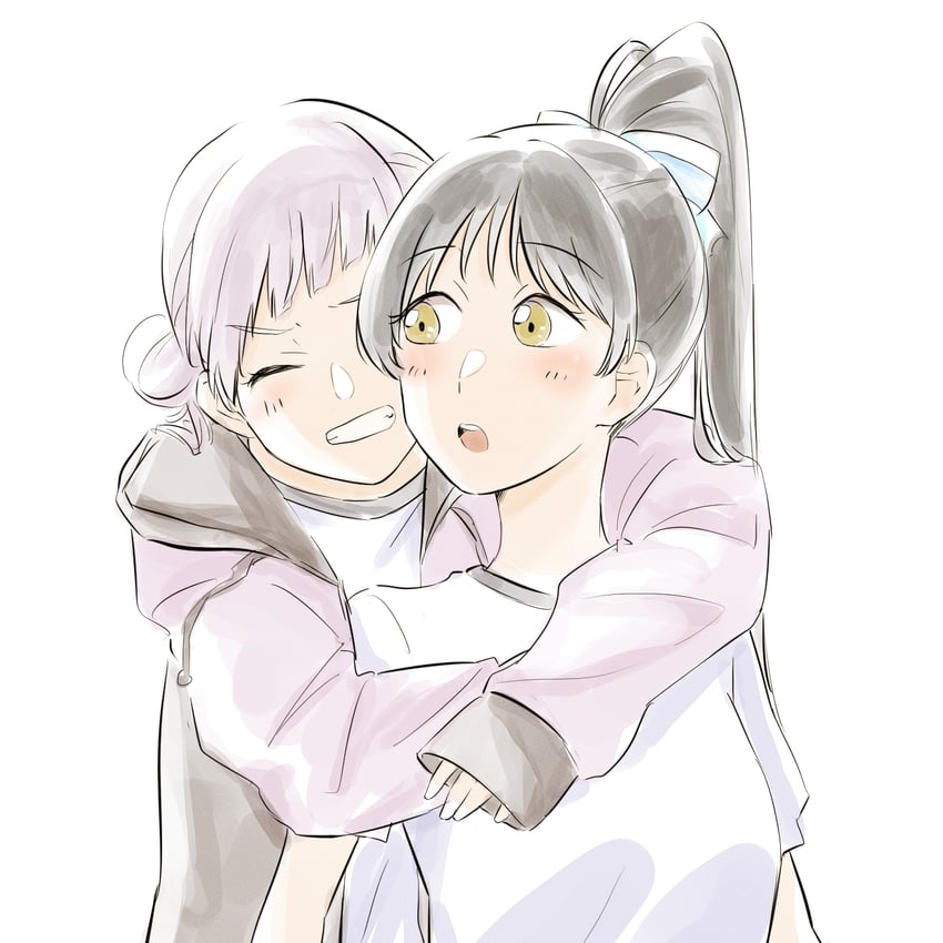 arashi chisato and hazuki ren (love live! and 1 more) drawn by kikorinolily