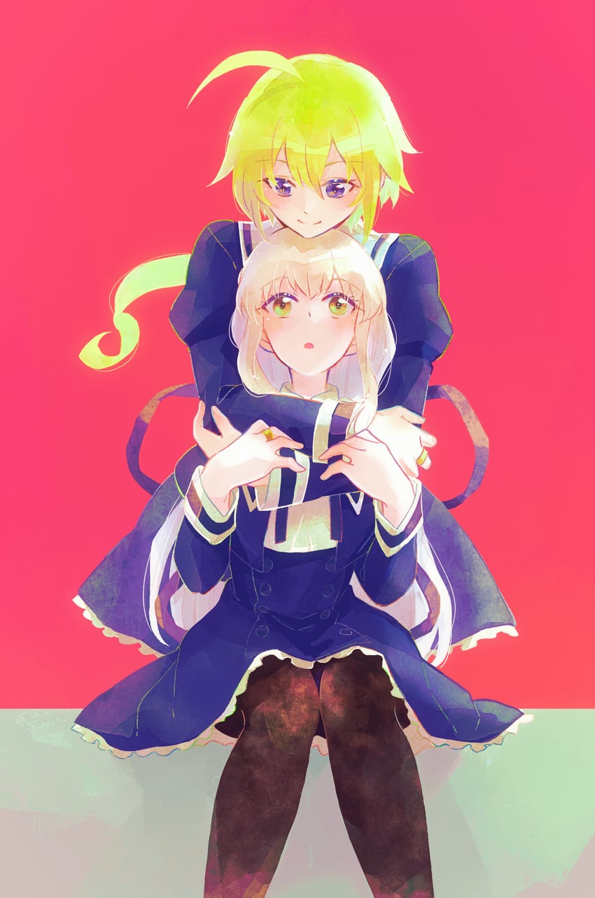 egawa kusumi and amano soraha (assault lily) drawn by sorato_(astllatte)
