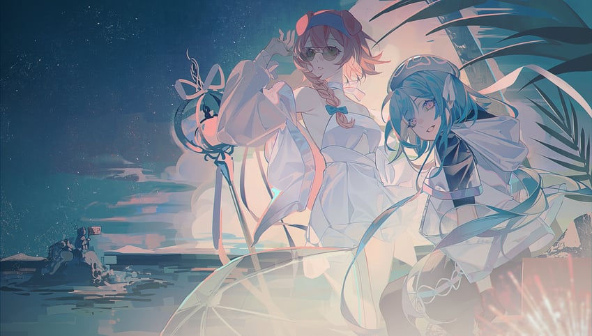 doctor, goldenglow, and mizuki (arknights) drawn by tono_(535190887)