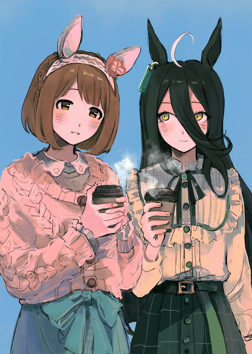 manhattan cafe and yukino bijin (umamusume) drawn by subaru_(user_tmwv7722)