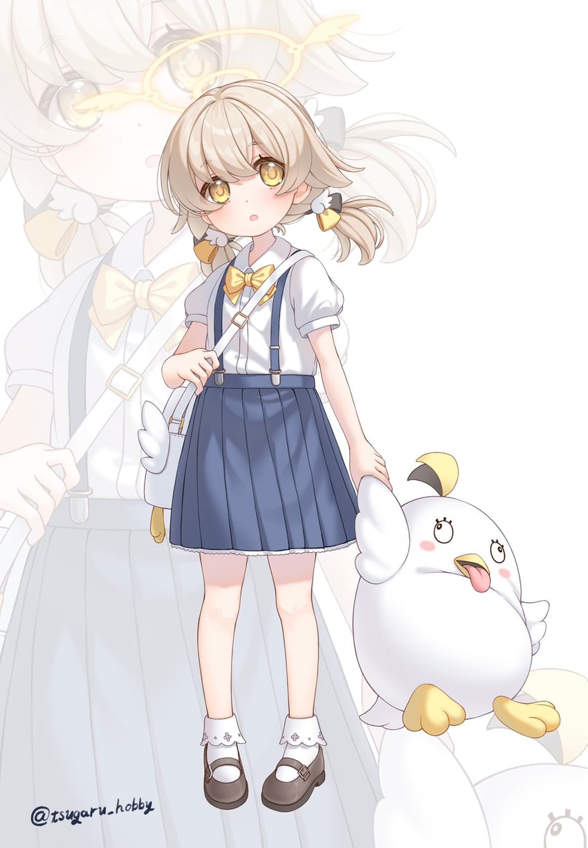hifumi and peroro (blue archive) drawn by tsugaru_(enoken)