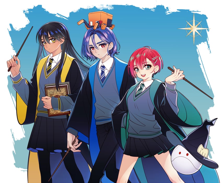 amate yuzuriha, haro, shuji ito, nyaan, and conch (gundam and 3 more) drawn by noelsion