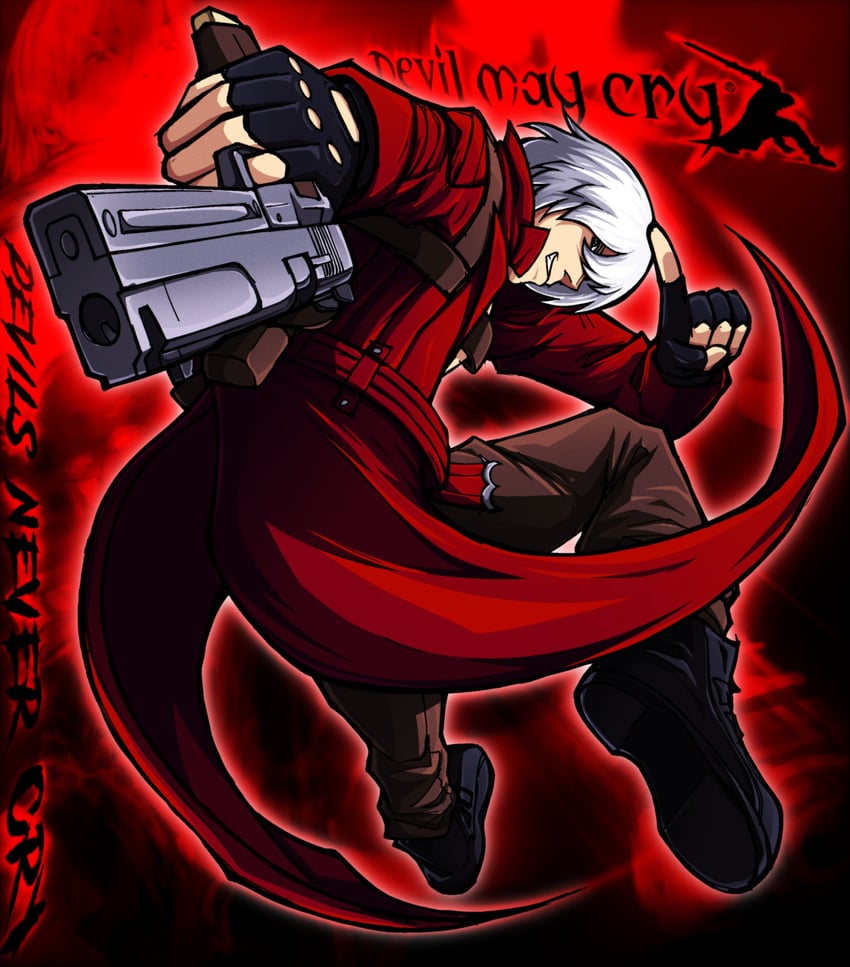 dante (devil may cry and 1 more) drawn by realshadowfan01