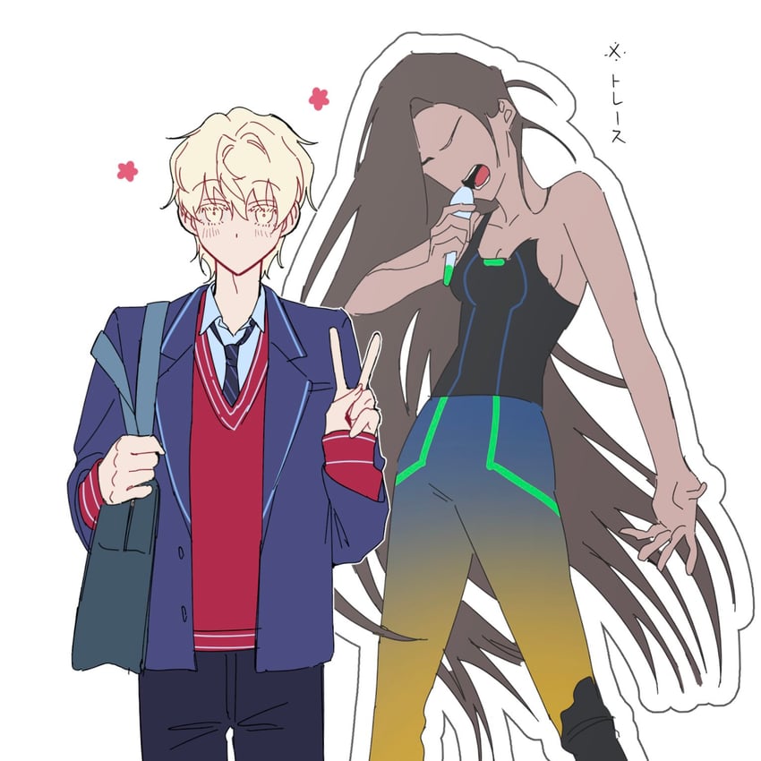luka and hyuna (alien stage) drawn by kyon_(zmwh8222)