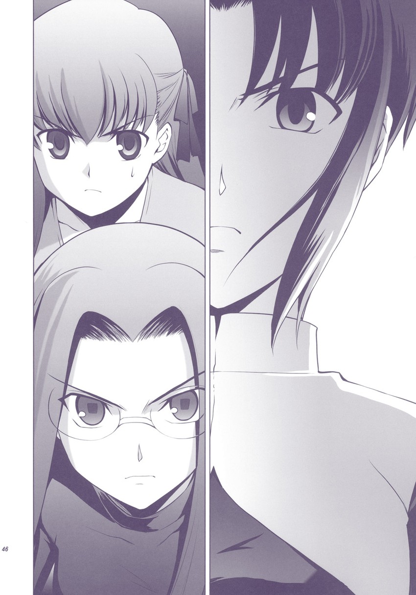 matou sakura, medusa, and ciel (fate and 4 more) drawn by shirotsumekusa