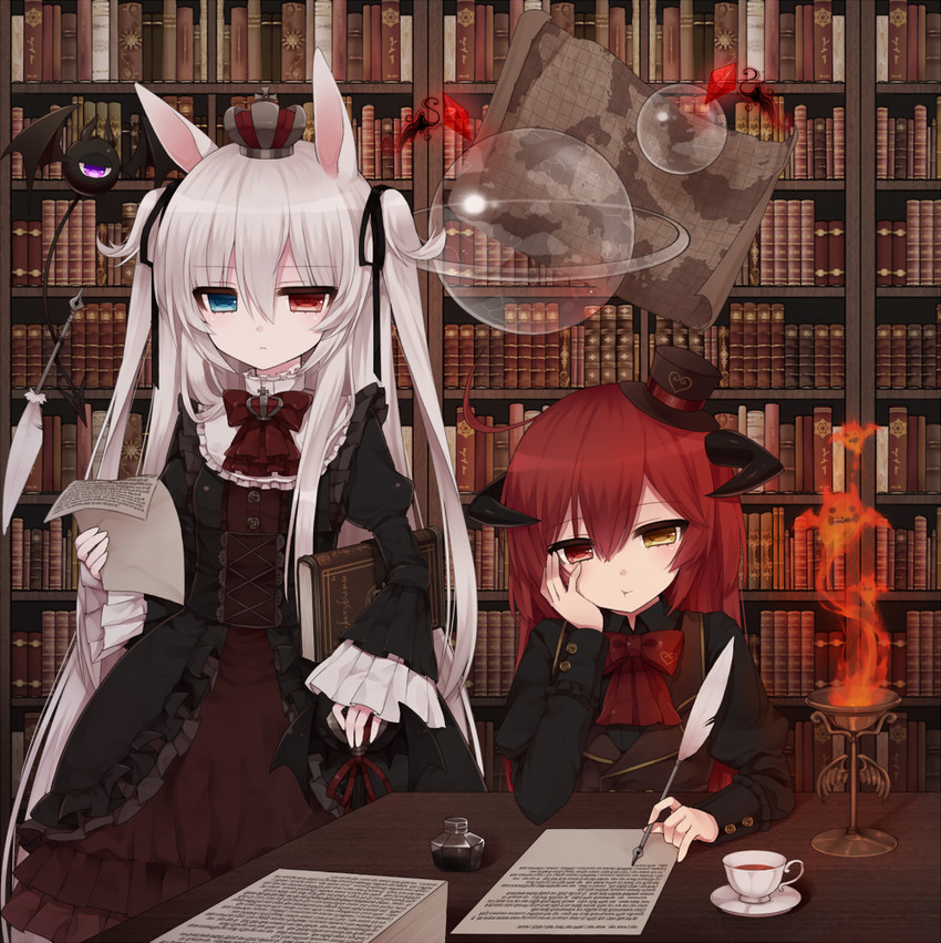 alice claudia and dahlia (original) drawn by tsukikage_nemu