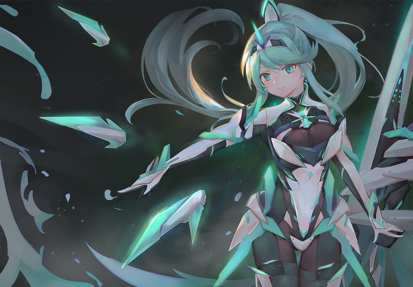 pneuma (xenoblade chronicles and 1 more) drawn by kiiro_kimi