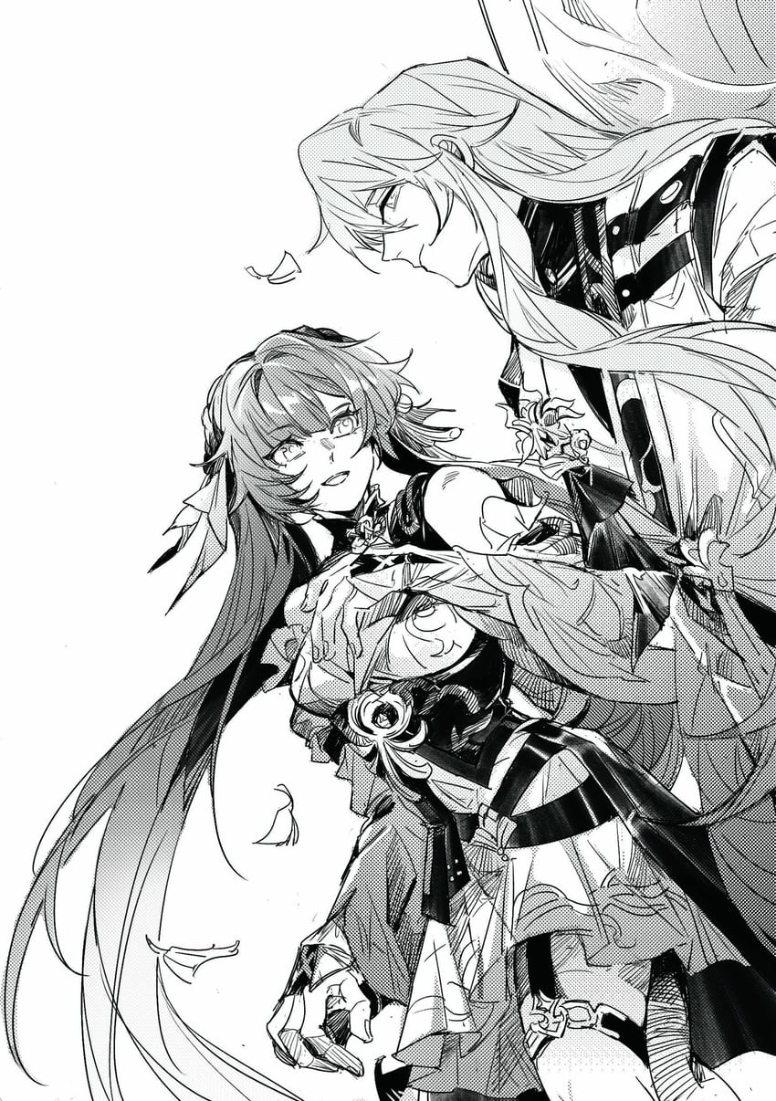 luocha and sushang (honkai and 1 more) drawn by akiyu221b