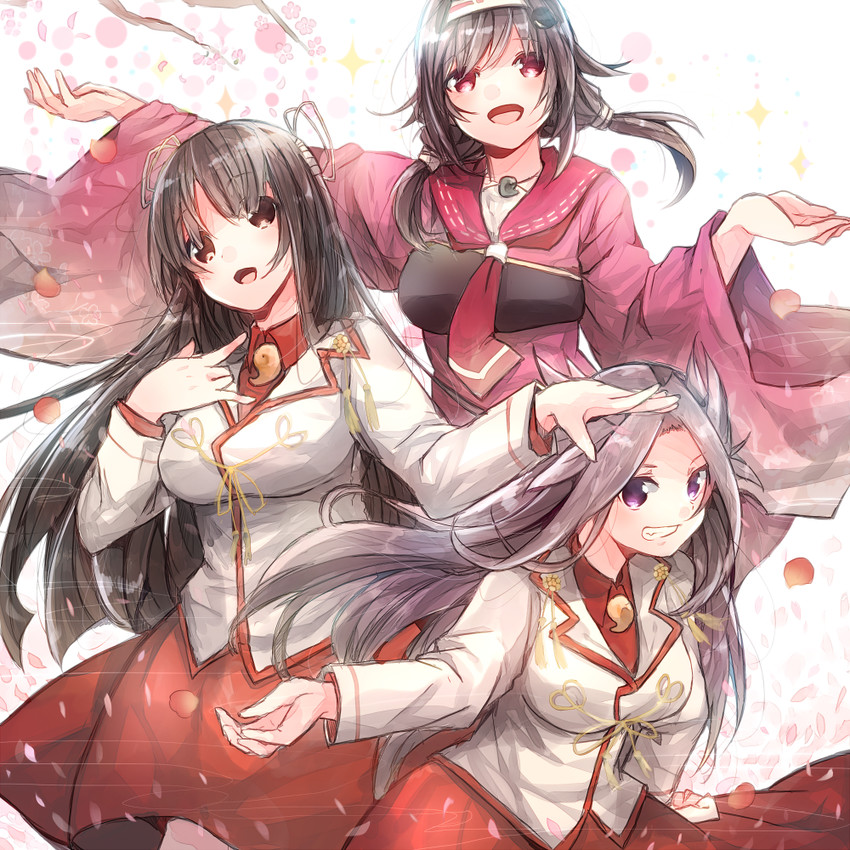 taigei, jun'you, hiyou, and ryuuhou (kantai collection) drawn by sugino_(patrassyar)