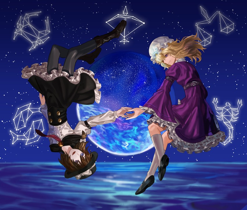 usami renko and maribel hearn (touhou and 1 more) drawn by maka_(maka04021)