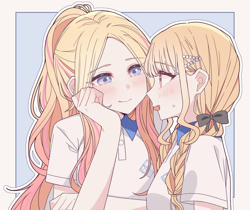fujita kotone and juo sena (idolmaster and 1 more) drawn by kousaka_0v0
