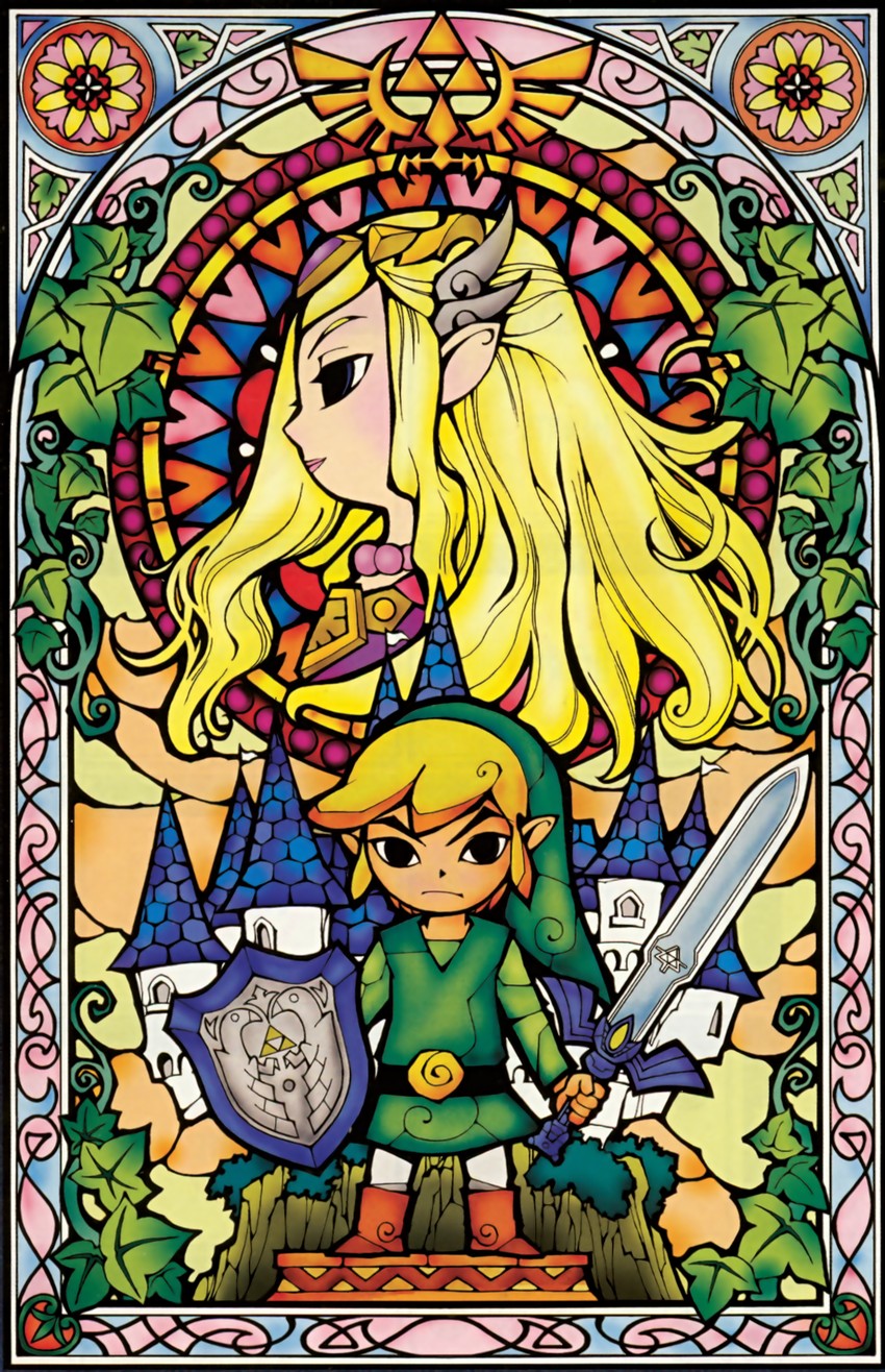 link, princess zelda, toon link, and toon zelda (the legend of zelda and 1 more) drawn by himekawa_akira