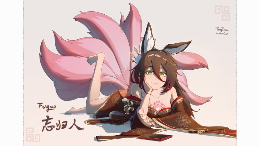 tingyun and fugue (honkai and 1 more) drawn by jerryflyat