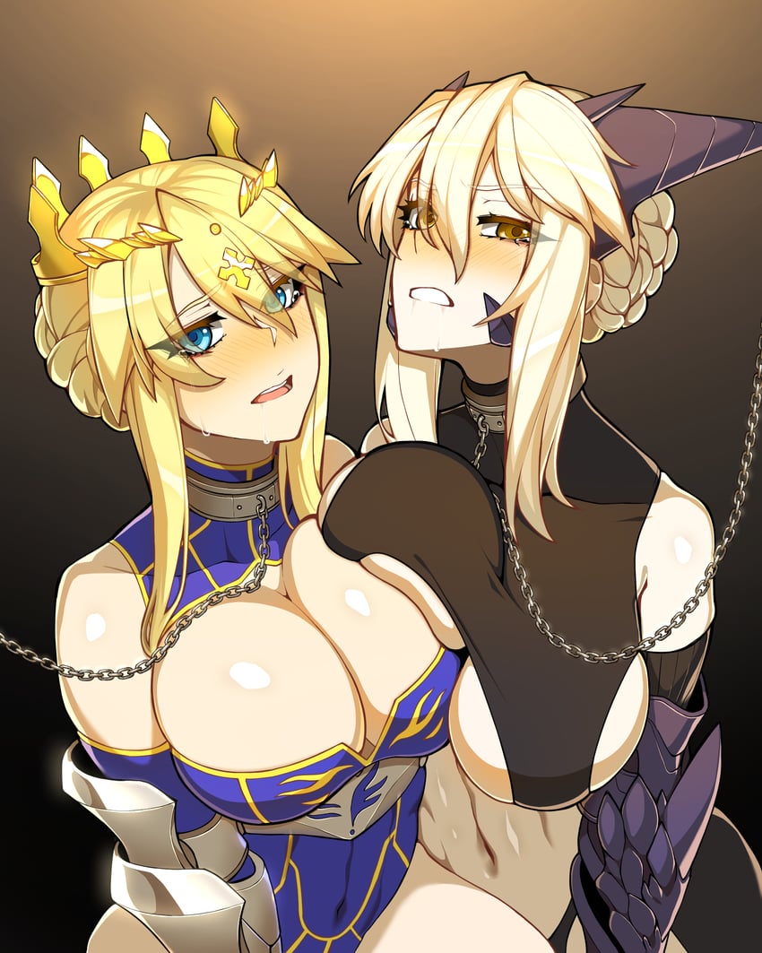 artoria pendragon (fate and 1 more) drawn by hyperbudd