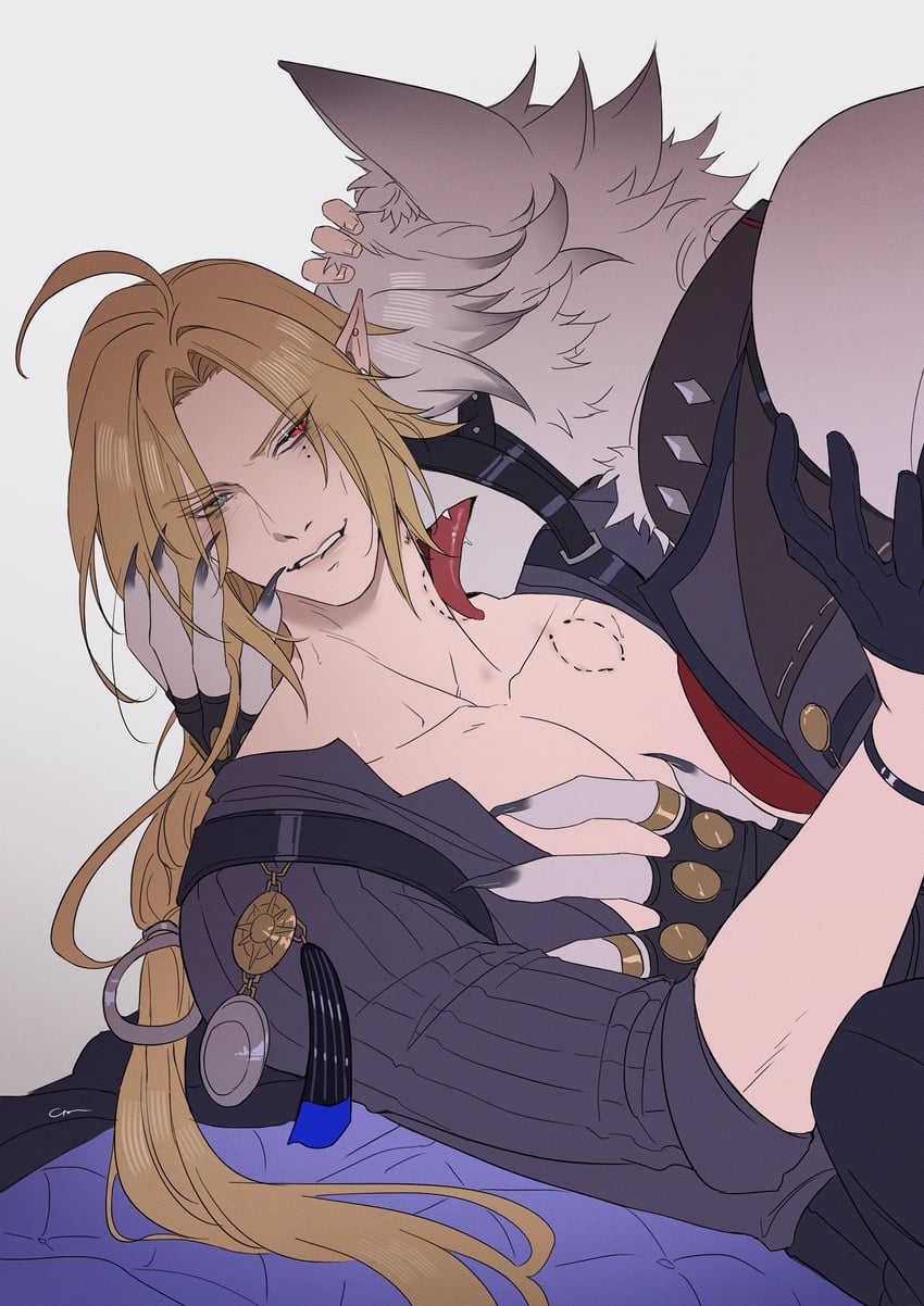 von lycaon and hugo vlad (zenless zone zero) drawn by crovius