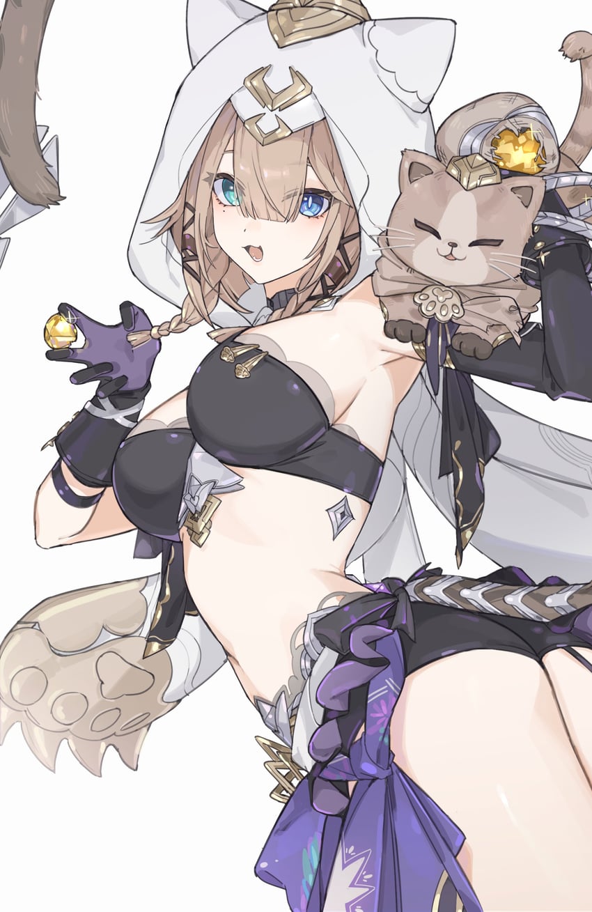 pardofelis and can (honkai and 1 more) drawn by awe_(adorableduckyy)