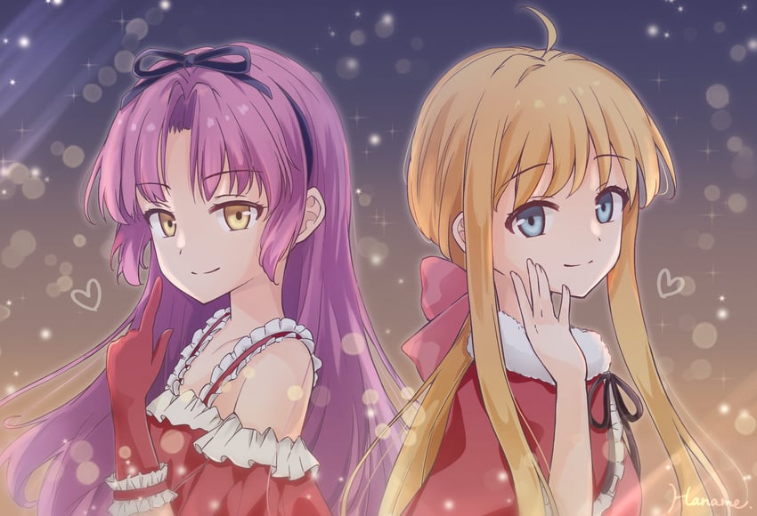 renne and tita russell (eiyuu densetsu and 2 more) drawn by hanachocolate30