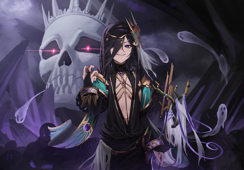 lich (granblue fantasy) drawn by mizoshi-x