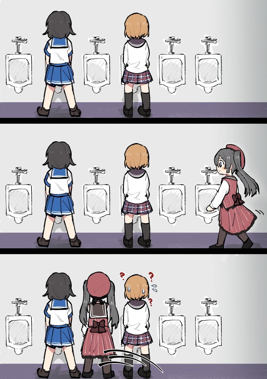 tokime shizuka, miura asahi, and natsu ryoko (mahou shoujo madoka magica and 1 more) drawn by an_sin
