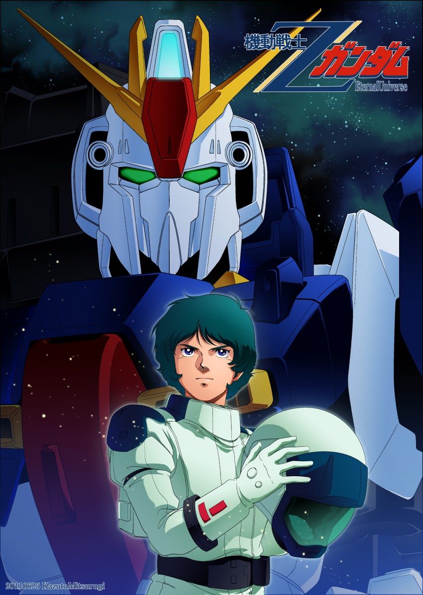 kamille bidan and zeta gundam (gundam and 1 more) drawn by kazuto_mitsurugi