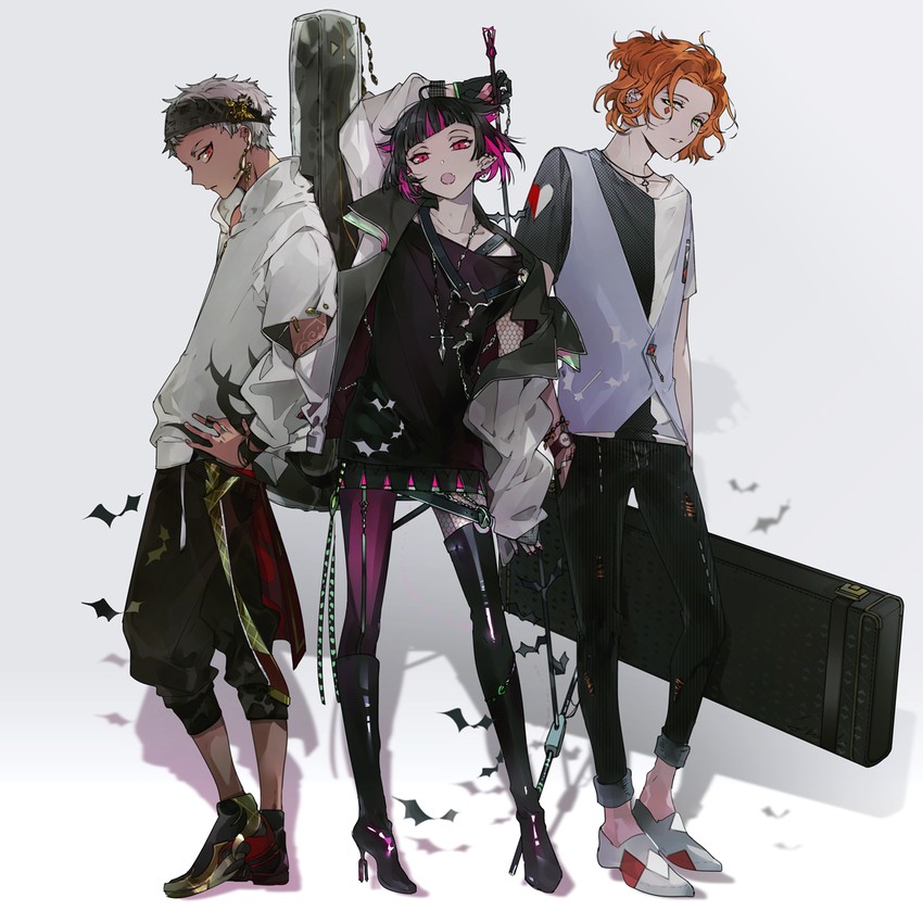 lilia vanrouge, kalim al-asim, and cater diamond (twisted wonderland) drawn by suou_(sdurorhr)