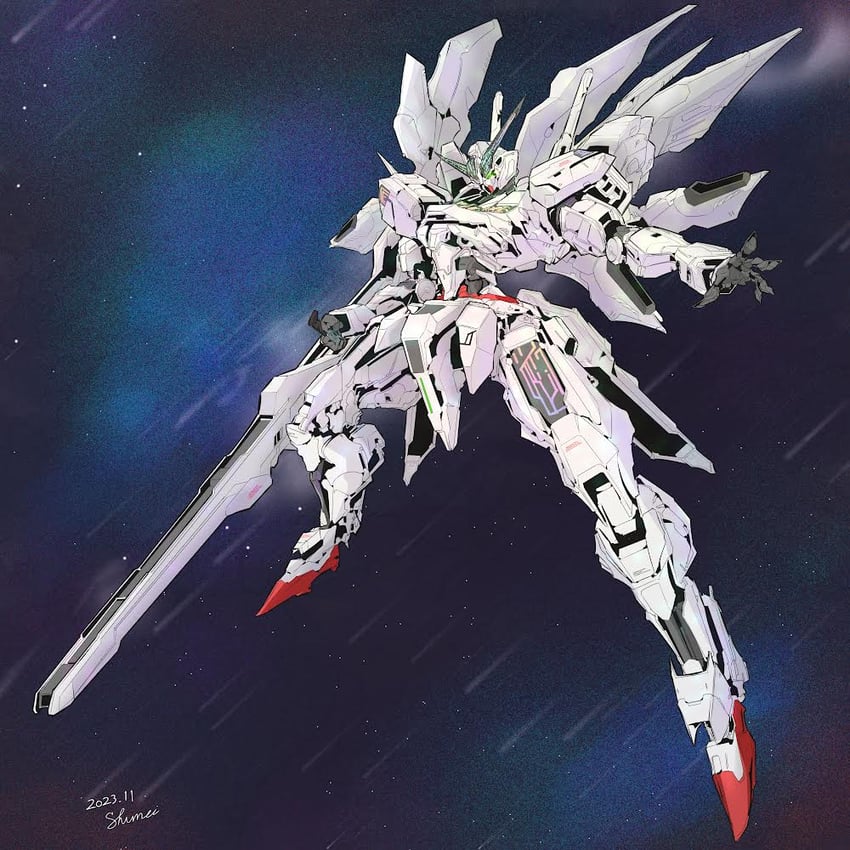 gundam calibarn (gundam and 1 more) drawn by kurashou_shumei