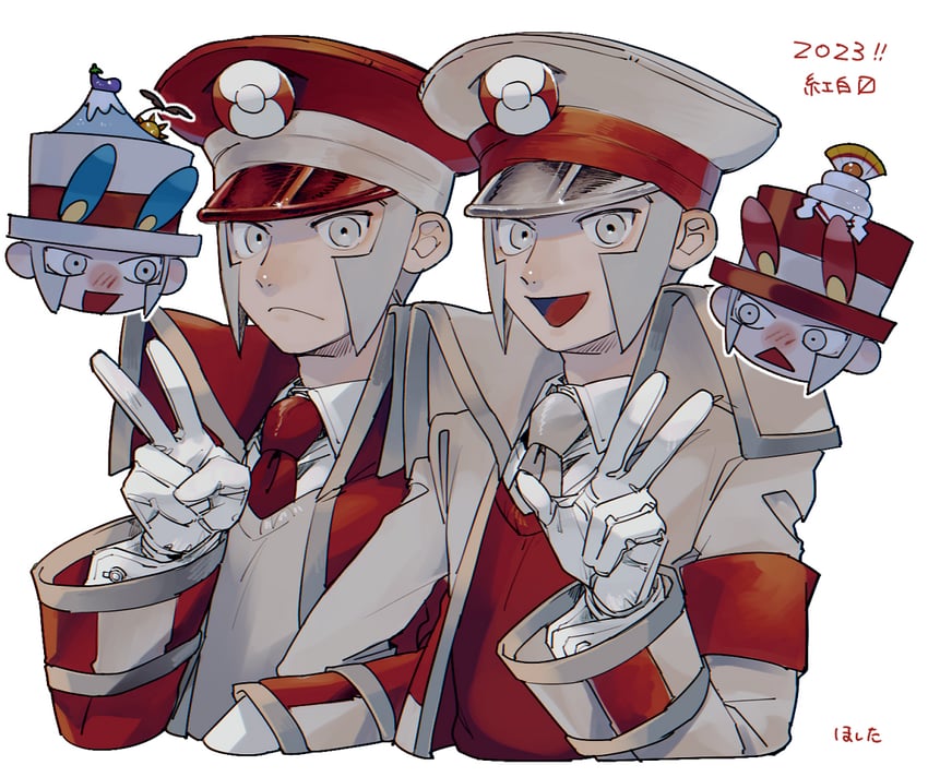 ingo and emmet (pokemon and 1 more) drawn by akamtvahosi