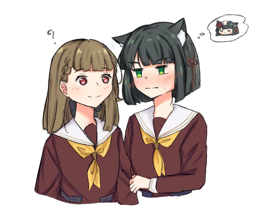 momose ginko and kachimachi kosuzu (love live! and 1 more) drawn by mikanon