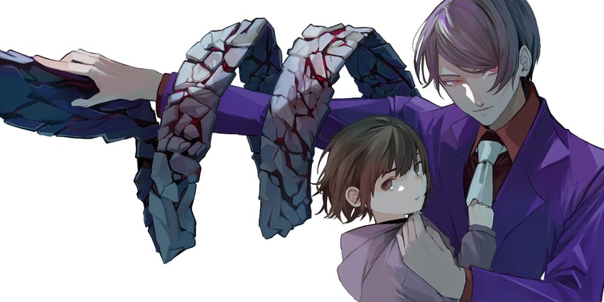 tsukiyama shuu and hori chie (tokyo ghoul) drawn by etain_(e_t_a_i_n)