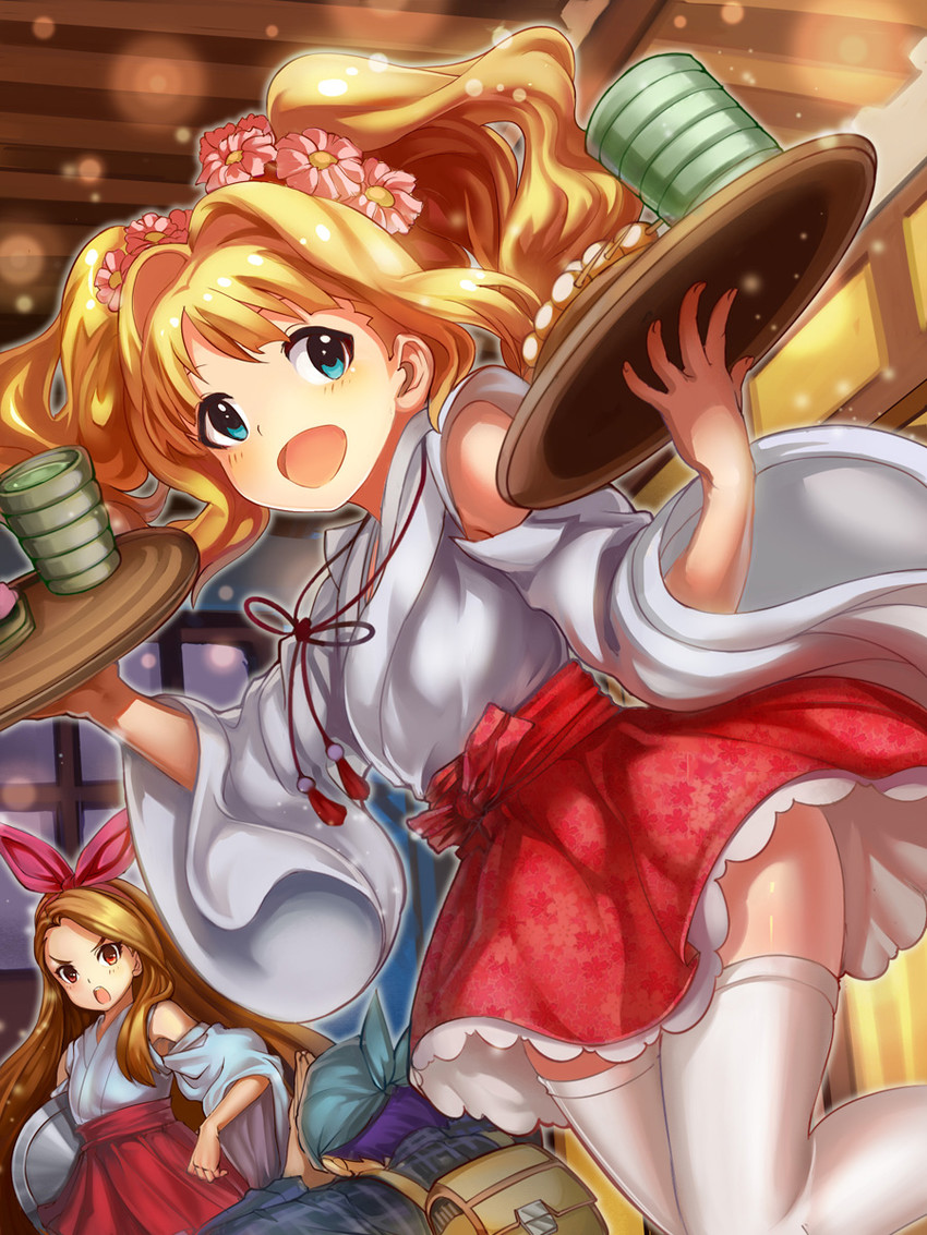 minase iori and takatsuki yayoi (idolmaster) drawn by st.microscope