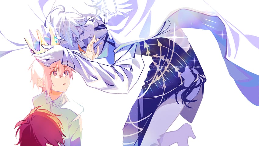 nanase riku, kujou tenn, and zero (idolish7) drawn by ill_(7_hr)
