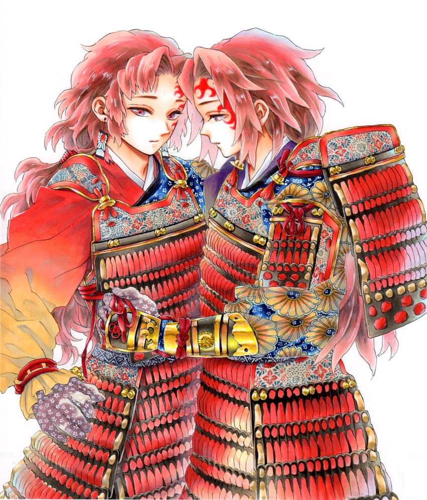 tsugikuni yoriichi and tsugikuni michikatsu (kimetsu no yaiba) drawn by mintiaorion
