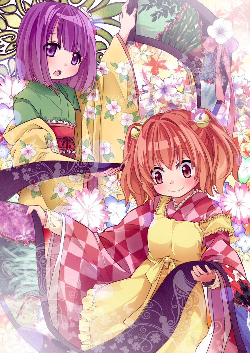 hieda no akyuu and motoori kosuzu (touhou) drawn by 54hao