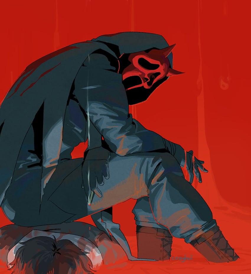 ghostface (dead by daylight and 1 more) drawn by bozo-chan