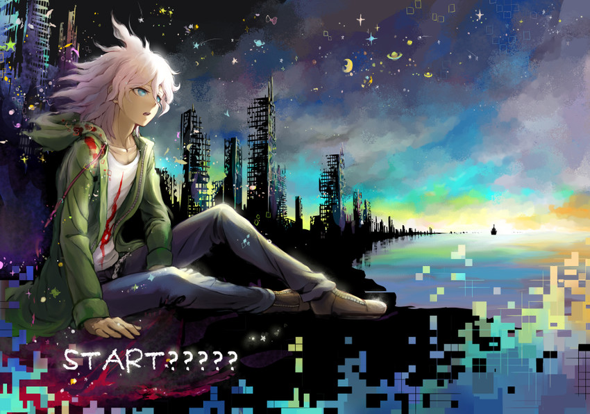 komaeda nagito (danganronpa and 1 more) drawn by youko-shima